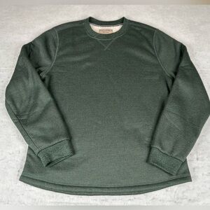 BC Clothing Heritage Sweatshirt Men's Large Green Sherpa Lined Outdoors Comfort